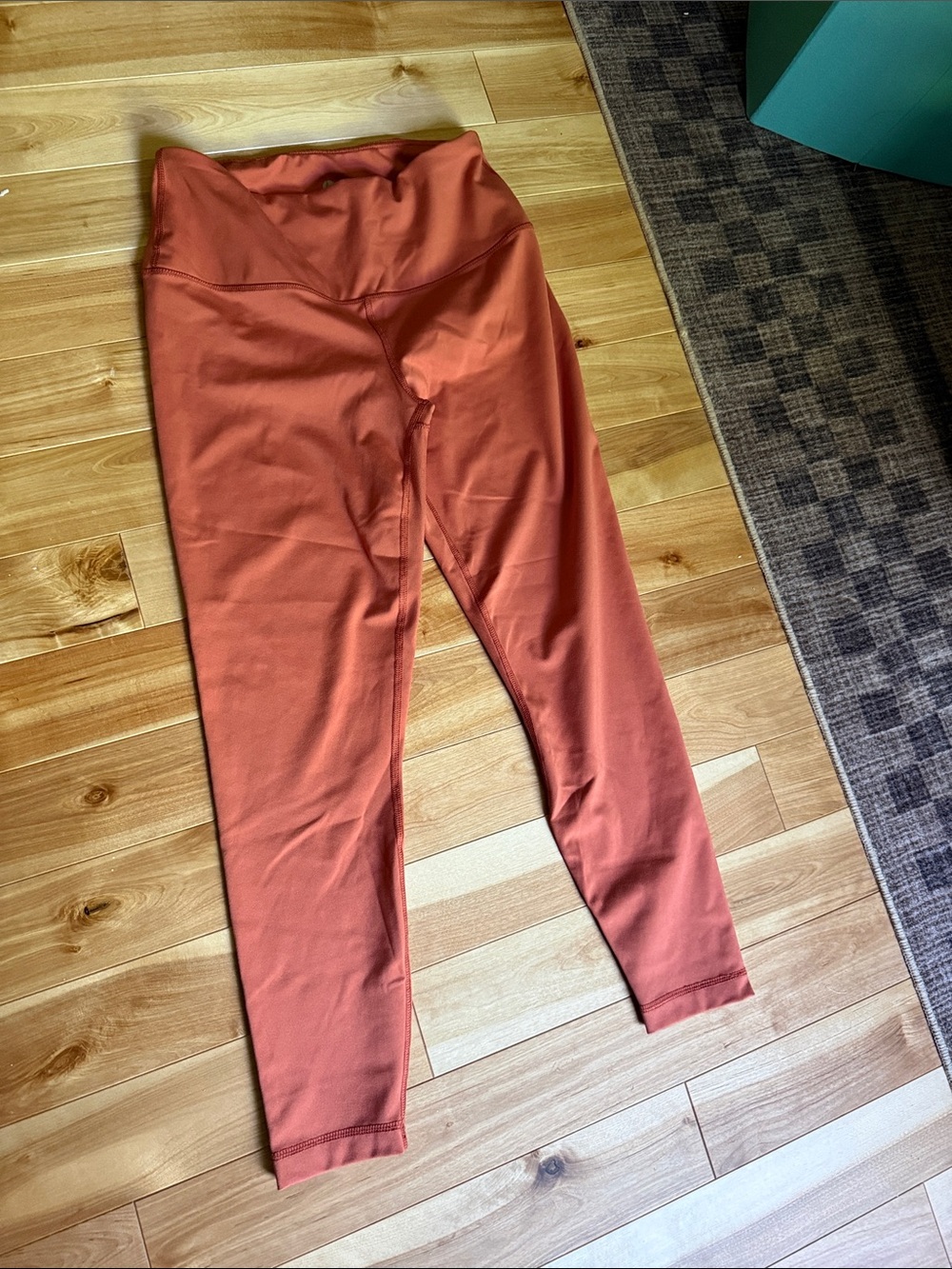 90 Degree By Reflex High-Waist Leggings in Rust Orange
